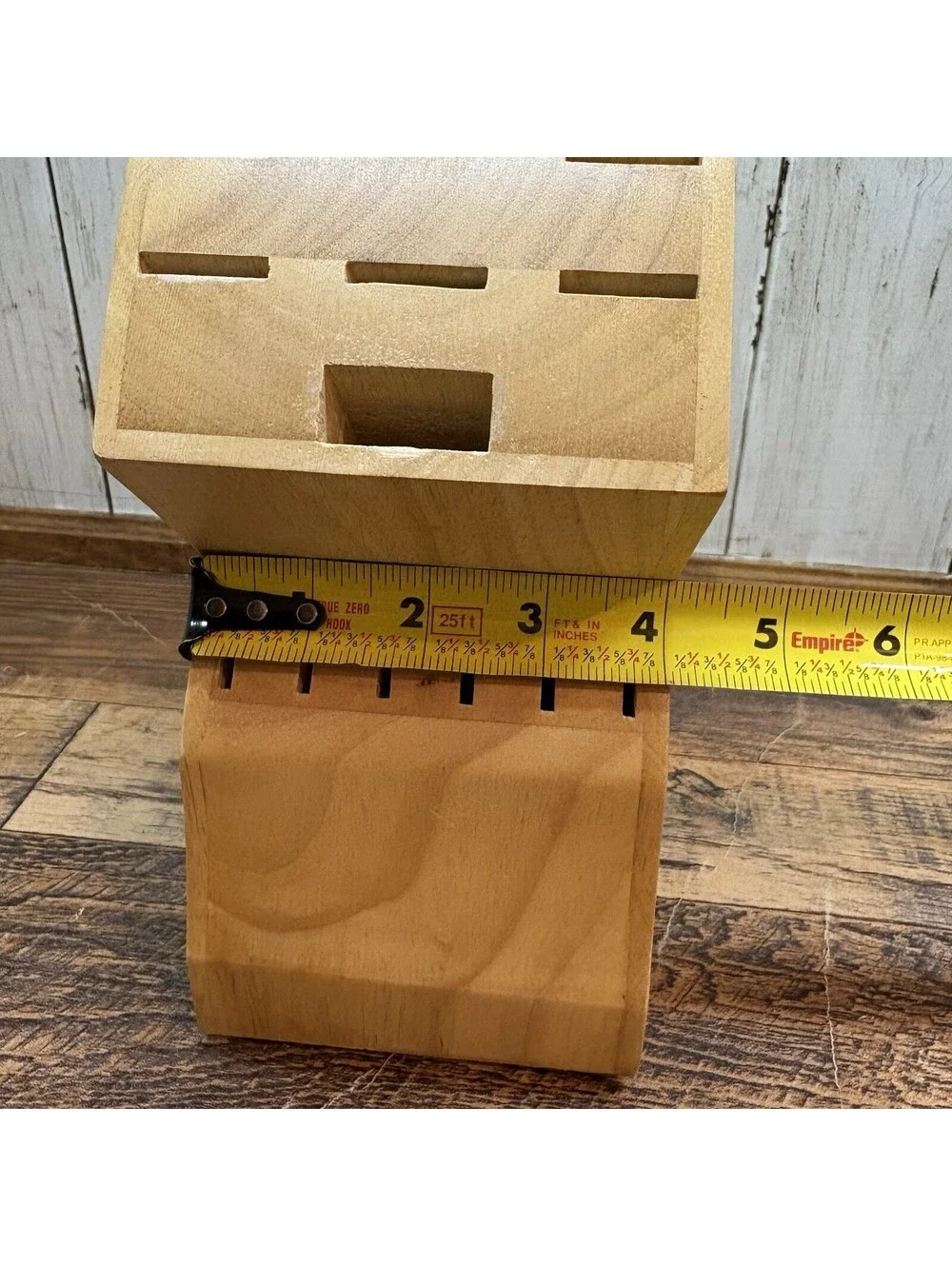 Chicago Cutlery 14-Slot Knife Block Maple Wood Storage Block Only